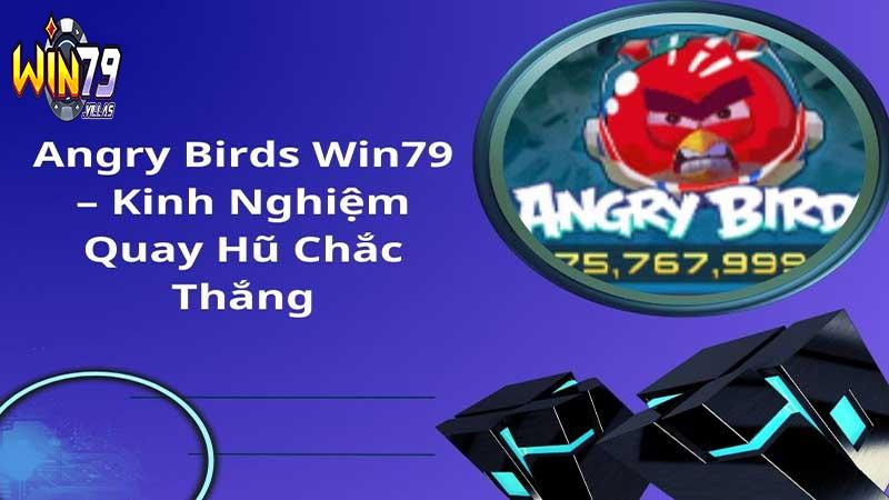 Tham gia chơi quay hũ Angry Birds Win79